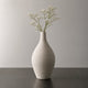 Grand vase en céramique Beige - Structuré Rond, Orphéa