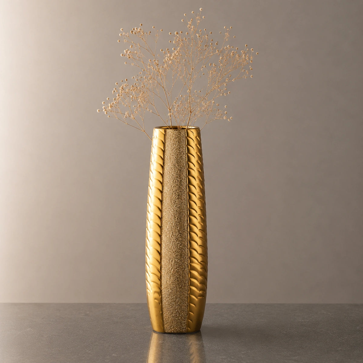 Grand vase en céramique doré - Elyne
