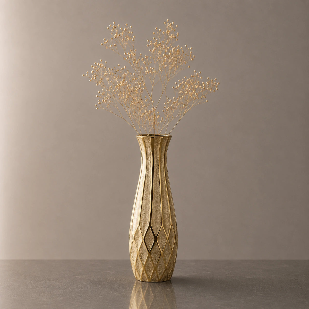 Grand vase en céramique doré - Elyne