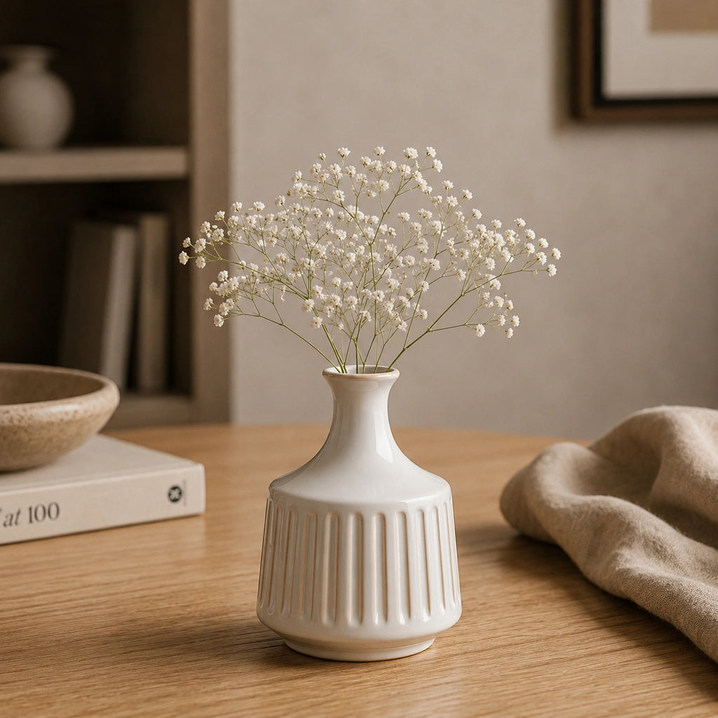 Mini Vase En Céramique blanc - Mya