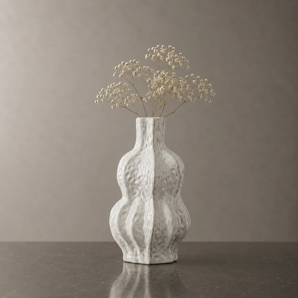 Vase céramique rond oganique - Léya