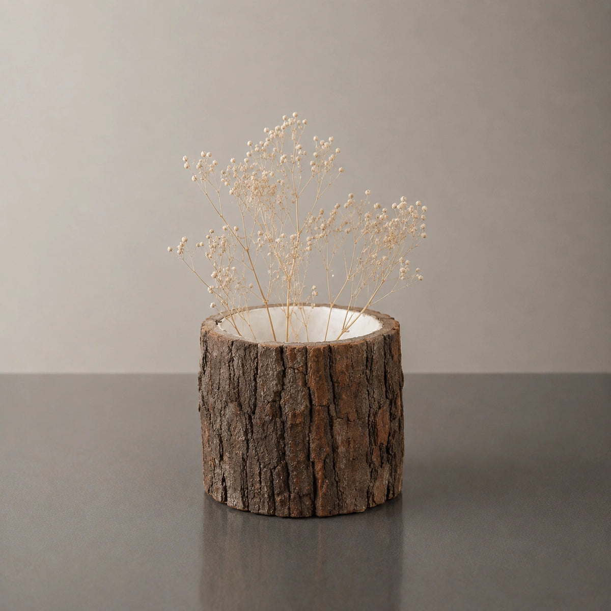 Vase original en bois - bûche de saisons, Aelys